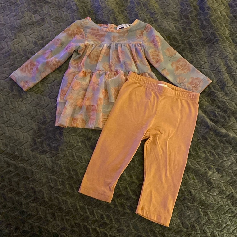 12 month shirt and legging set